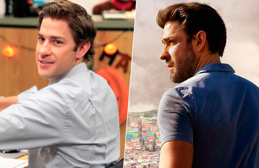 Джон Красински, знаменитости, до и после, кадр из сериала, кадр из фильма, интересное