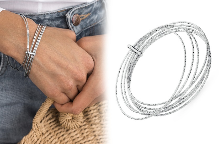 браслет бэнгл, как носить с, деним, советы стилиста, образ, 585 золотой