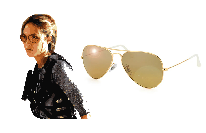 авиаторы, солнцезащитные очки, кино, мистер и миссис Смит, тренды, кадр из фильма