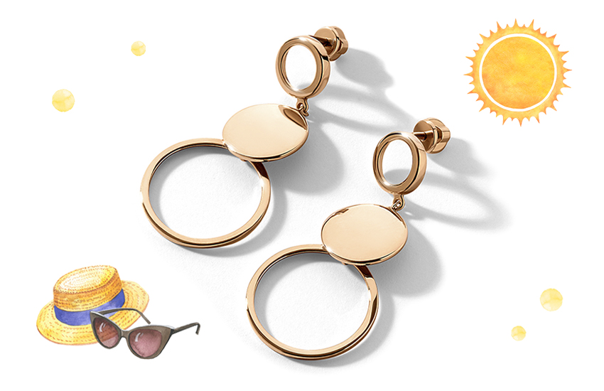 серьги, желтое золото, желтый цвет, ювелирный тренд, Pantone, 585 золотой