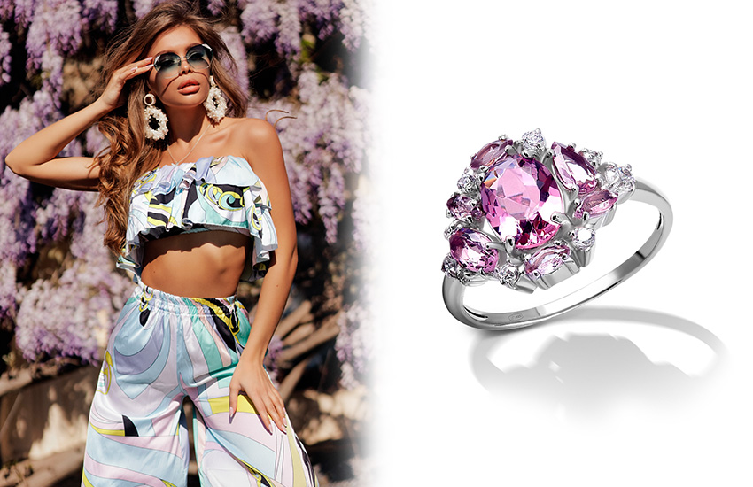 принты, тренды, 60-е, мода, стиль, кольцо