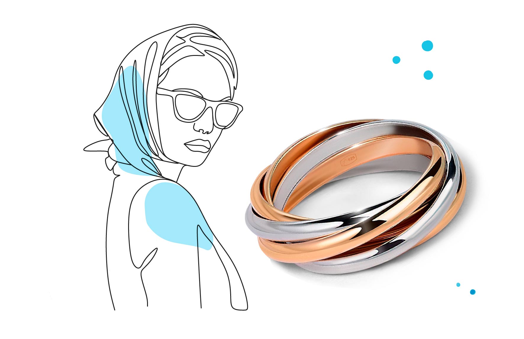 тринити, кольцо, символы, характер, ювелирная психология, интересное, 585 золотой