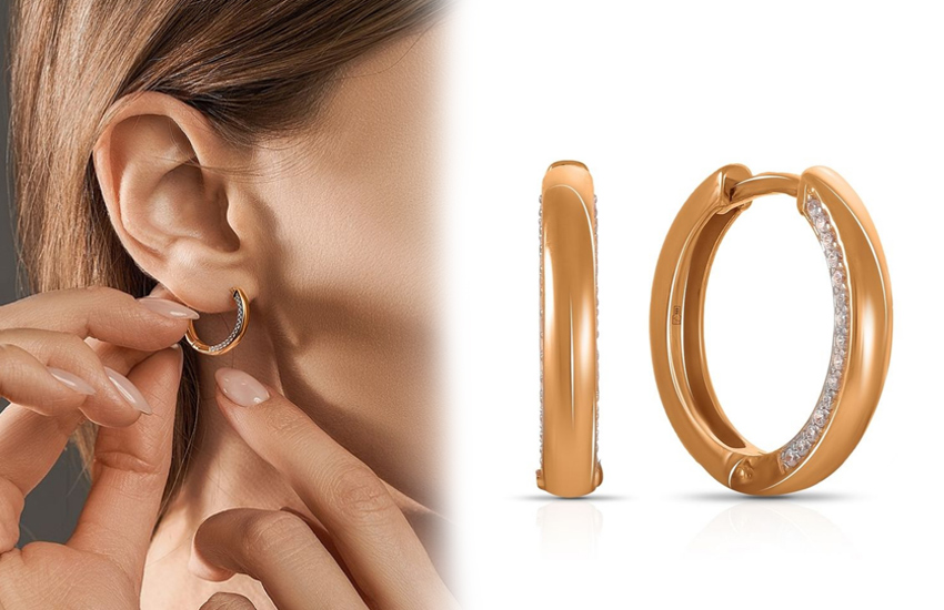 серьги кольца, универсальные украшения, любой возраст, советы, 585 золотой