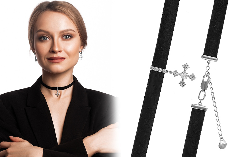 чокер, украшения-трансформеры, как носить, ювелирный тренд, 585 золотой