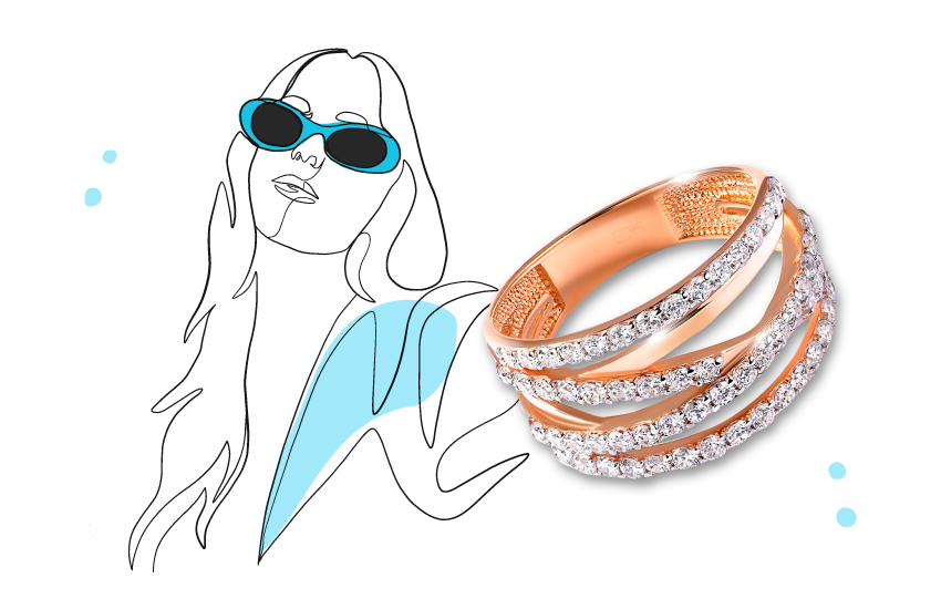 кристаллы, авангард, кольцо, символы, характер, ювелирная психология, интересное, 585 золотой