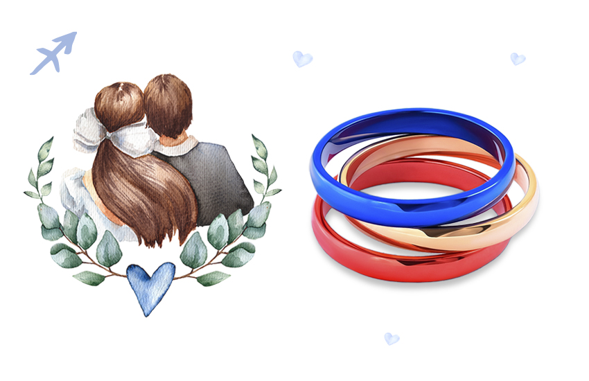 стрелец, знак зодиака, обручальные кольца, керамика, интересное, советы, 585 золотой