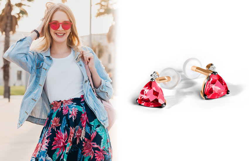 флоральный принт, деним, сочетания, как носить, советы стилиста, серьги
