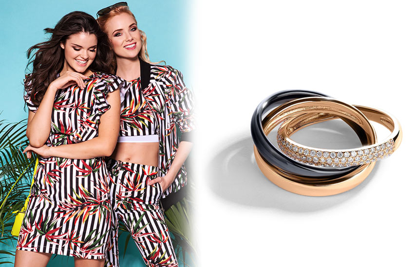 флоральный принт, геометрия, сочетания, как носить, советы стилиста, кольцо