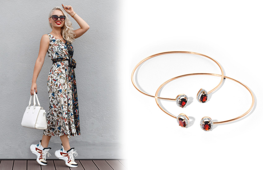 флоральный принт, спорт, сочетания, как носить, советы стилиста, браслеты
