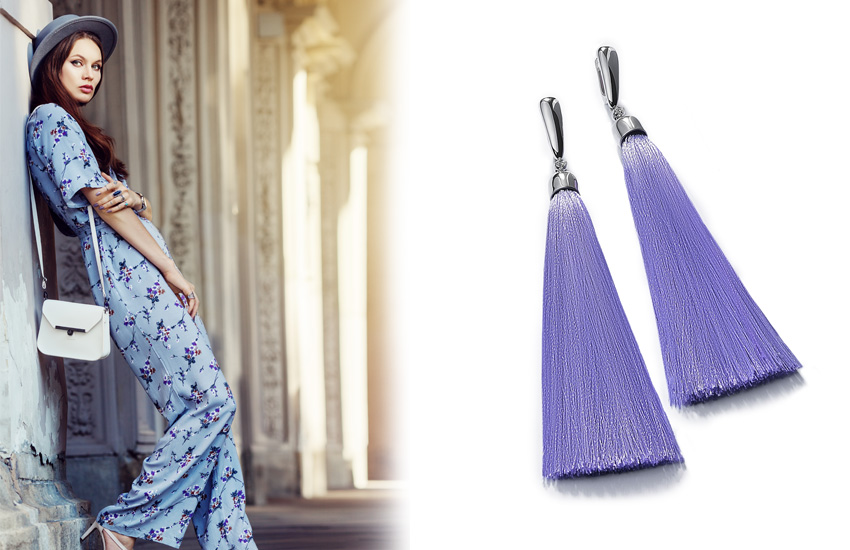 флоральный тотал, сочетания, как носить, советы стилиста, серьги