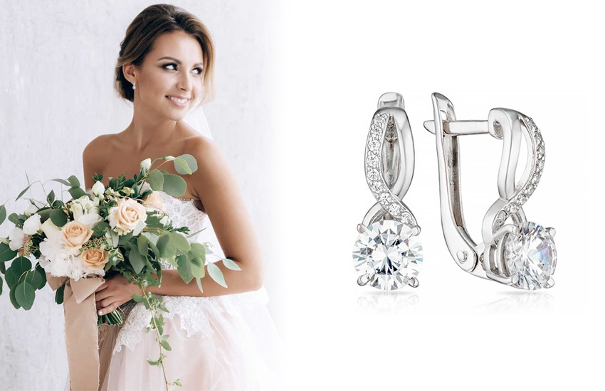 ювелирные кристаллы, украшения невесты, свадебный тренд, осень 2021, дайджест, серьги