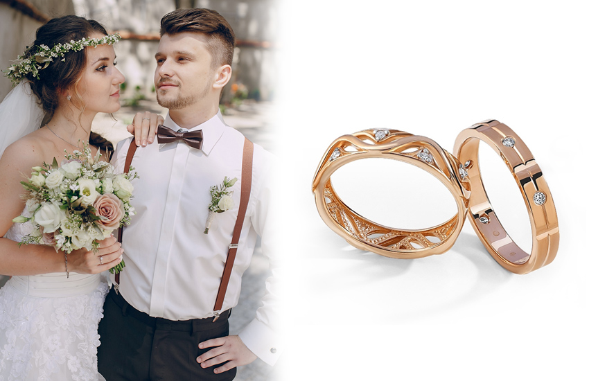 с плетением, обручальные кольца, свадебный тренд, осень 2021, дайджест
