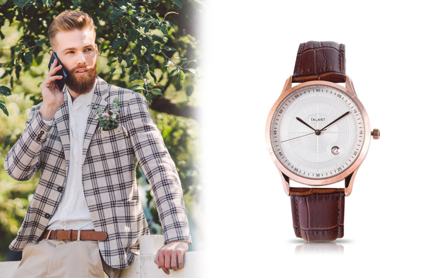 свадебные тренды 2021, свадьба осенью, костюм жениха, часы, аксессуары