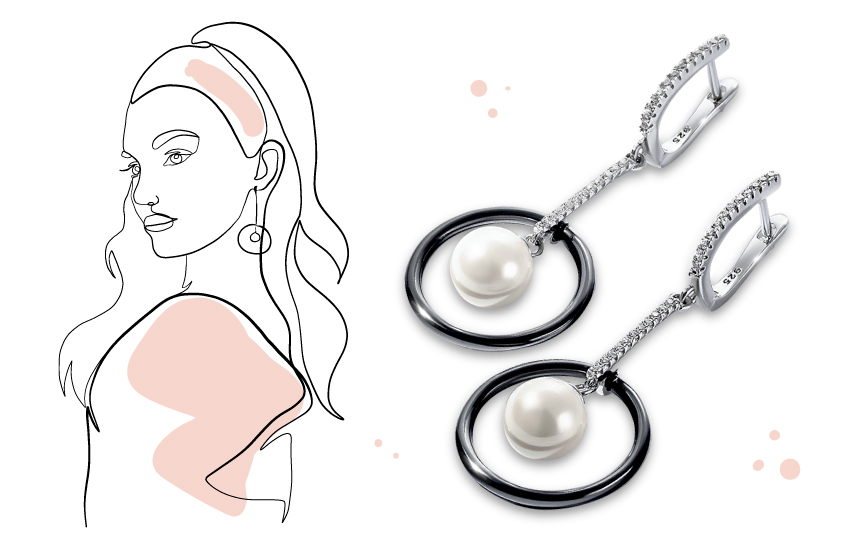 круг, геометрия, ювелирный тренд, классика, советы, серьги