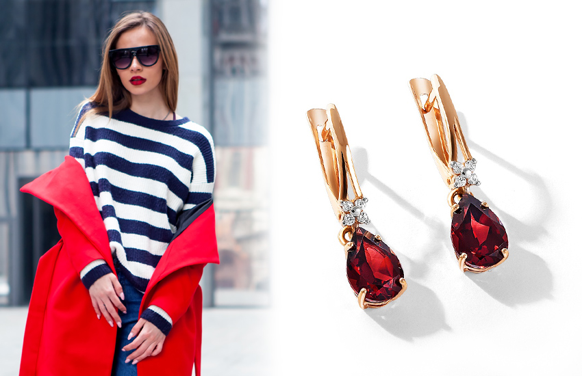 атмосферная тельняшка, летние тренды, на новый сезон, советы стилиста, серьги