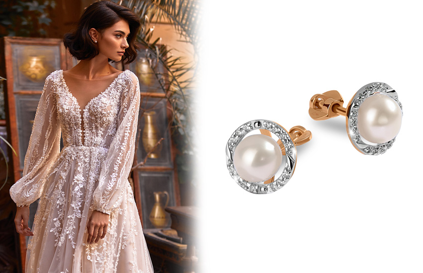 максимализм, наряд невесты, свадебный тренд, осень 2021, дайджест, серьги