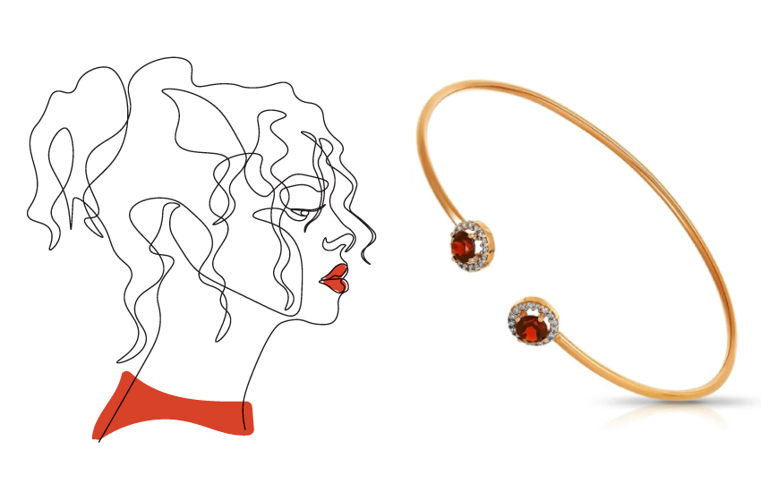 браслет, гранат, украшения, на каждый день, как носить, советы, 585 золотой