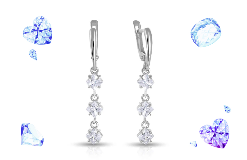 кристаллы, серьги, летние украшения, ювелирные тренды, осень 2021, советы стилиста, 585 золотой