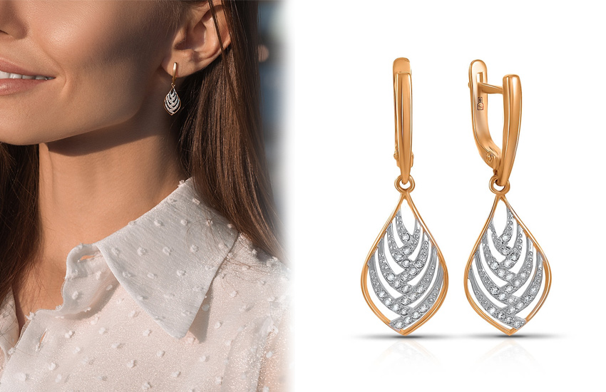 ажурные, серьги, ювелирные тренды, осень 2021, советы стилиста, 585 золотой