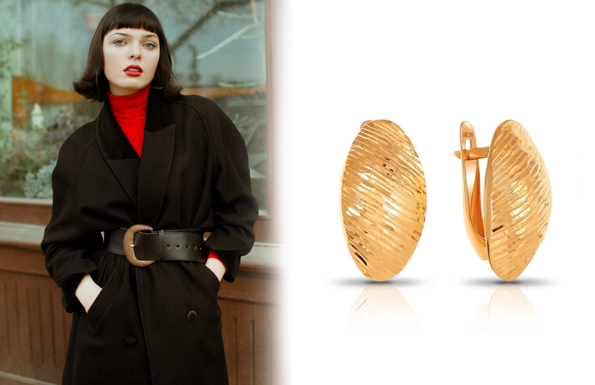 осень 2021, советы стилиста, 585 золотой, верхняя одежда, серьги