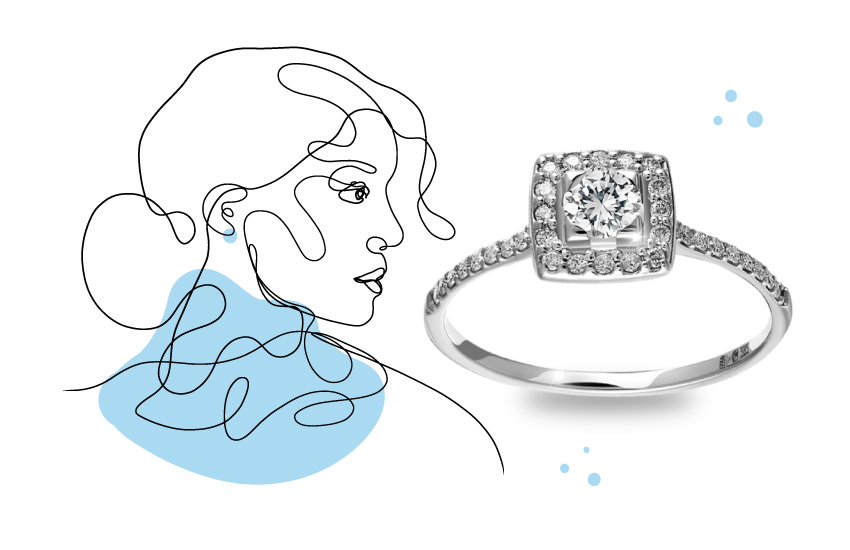 кольцо, гало, история украшения, ювелирное искусство, интересное, 585 золотой