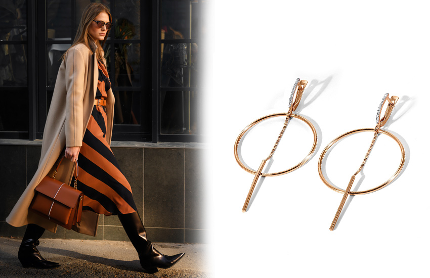 обувь, казаки, тренды, осень 2021, советы стилиста, мода, серьги, 585 золотой