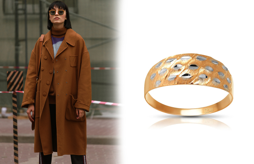 осень 2021, советы стилиста, 585 золотой, верхняя одежда, кольцо