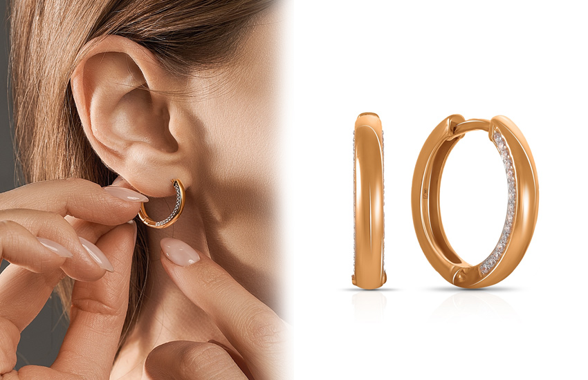 золотой цвет, серьги-бублики, ювелирные тренды, осень, образ, советы стилиста, 585 золотой, золото