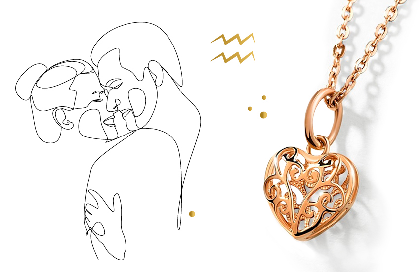 водолей, любовный гороскоп, ноябрь, советы астролога, 585 золотой, подвеска