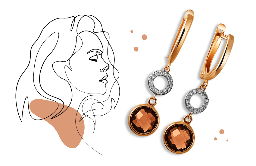 здоровье, раухтопаз, для нее, скорпион, советы, 585 золотой, серьги