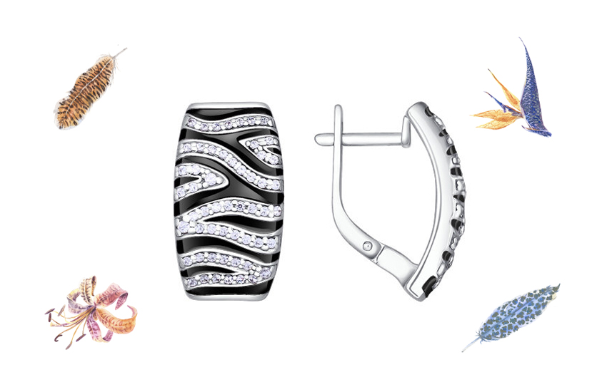 серьги, окрас тигра, подарки, талисманы, год тигра, китайский гороскоп, советы, 585 золотой