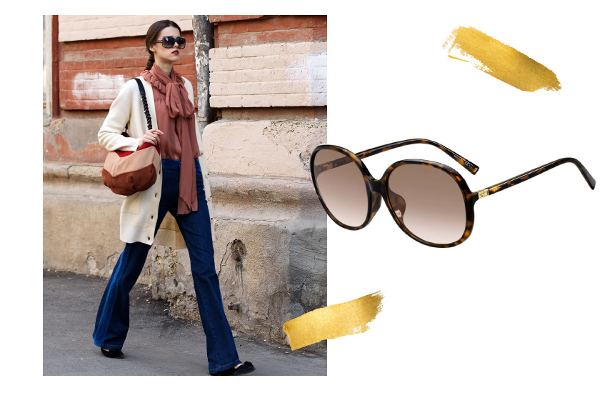 джинсы, образ Селин, деним, советы стилиста, идеи, 585 золотой, очки