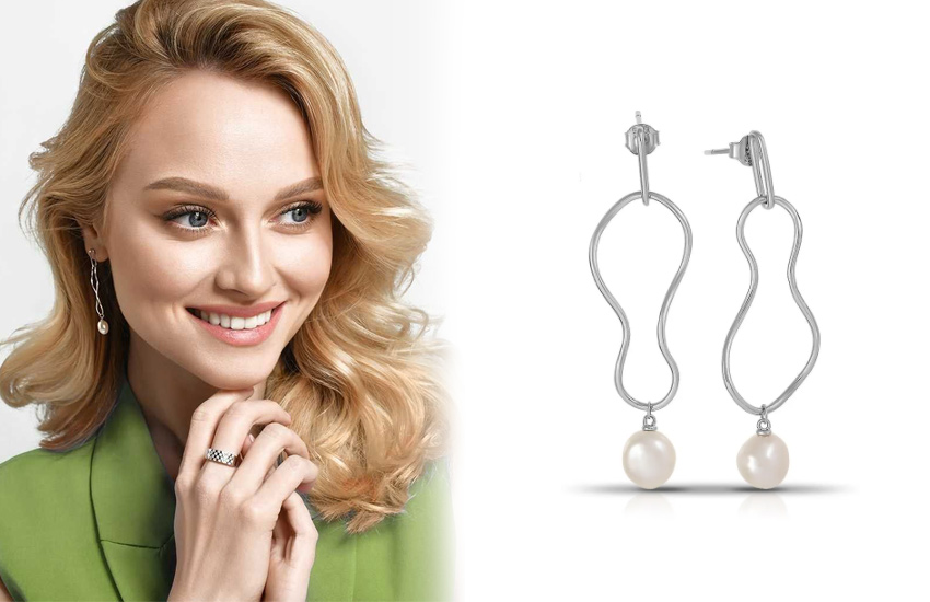 серьги, ассиметрия, жемчуг, ювелирный тренд, аксессуары, советы, 585 золотой
