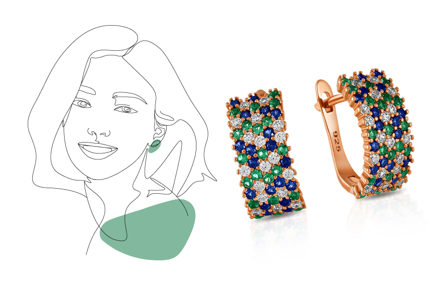 цветные камни, серьги, ювелирная психология, характер, интересное, 585 золотой