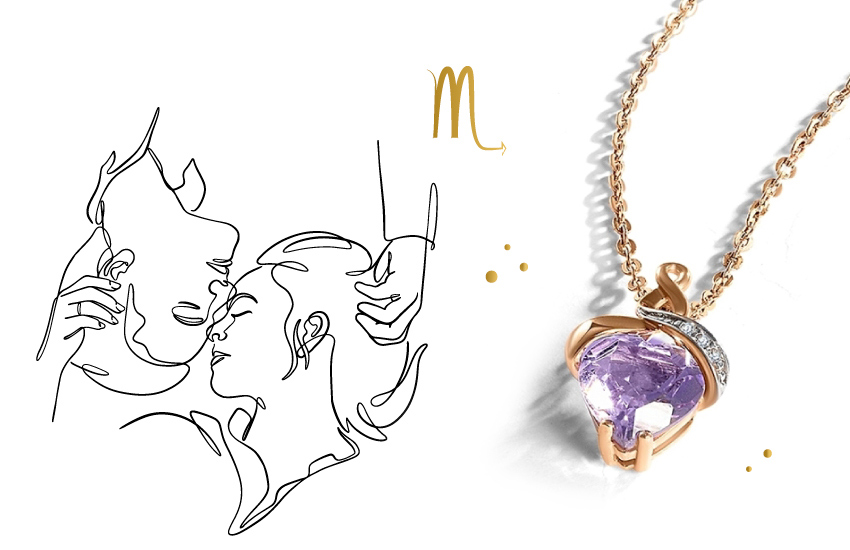 скорпион, любовный гороскоп, ноябрь, советы астролога, 585 золотой, подвеска