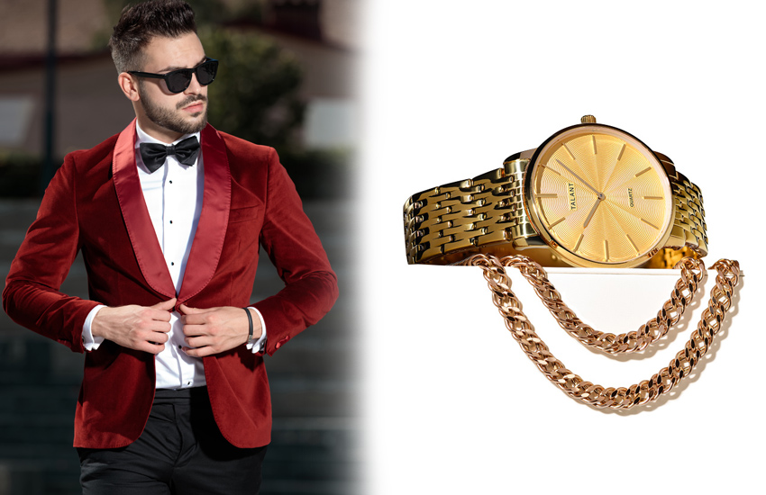 бархат, образ жениха, зимняя свадьба, зима 2021-2022, дайджест, свадебные тренды, 585 золотой, часы