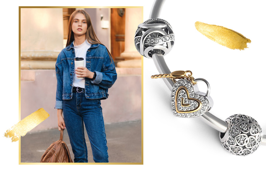необработанный деним, зима, тренды, стиль, мода, советы, 585 золотой, подвески шармы