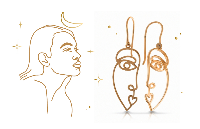 серьги, анатомия, лицо, символы, история украшений, интересное, 585 золотой