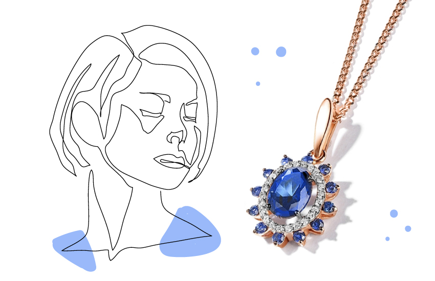 подвеска, сапфир, украшения, на каждый день, советы, 585 золотой