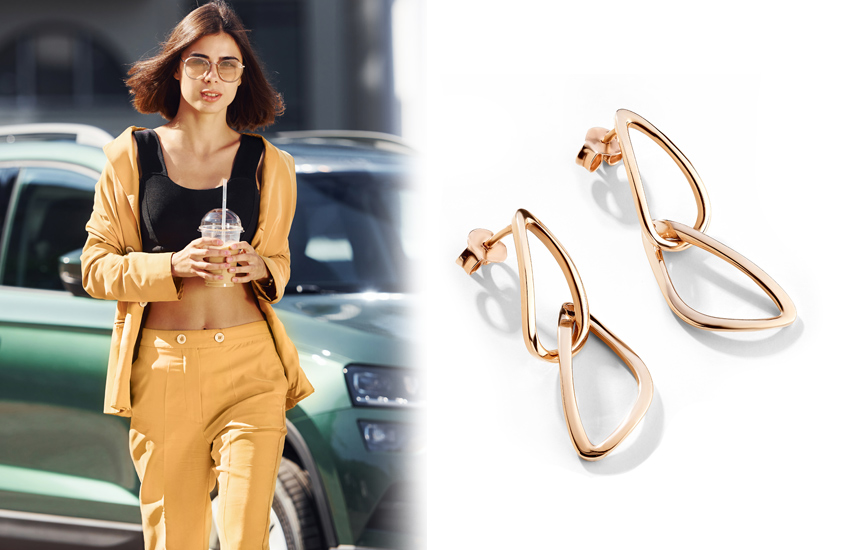 нежный желтый, модные цвета, 2022, тренды, советы стилиста, 585 золотой, серьги