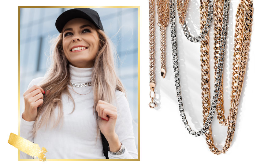 цепочки, ювелирные тренды, 2022, подборка, мода, стиль, 585 золотой