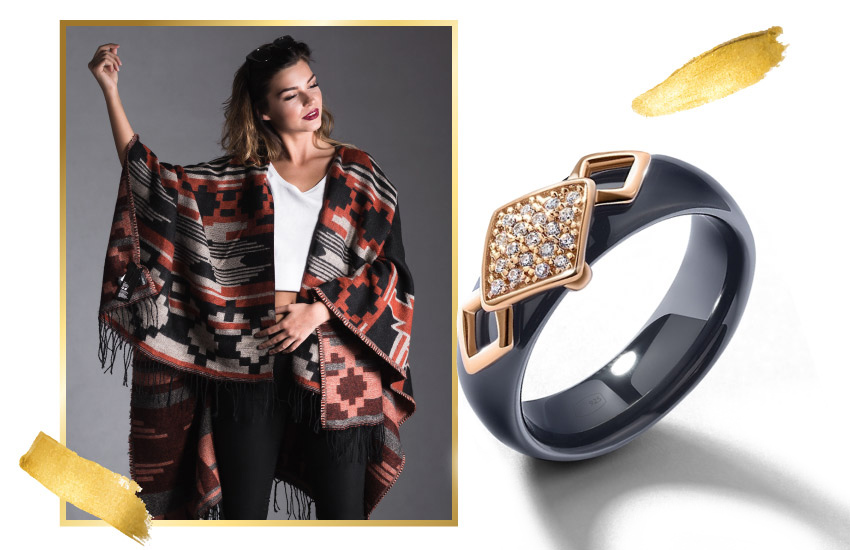 этника, принты, тренды, зима 2021-2022, советы стилиста, 585 золотой, кольцо