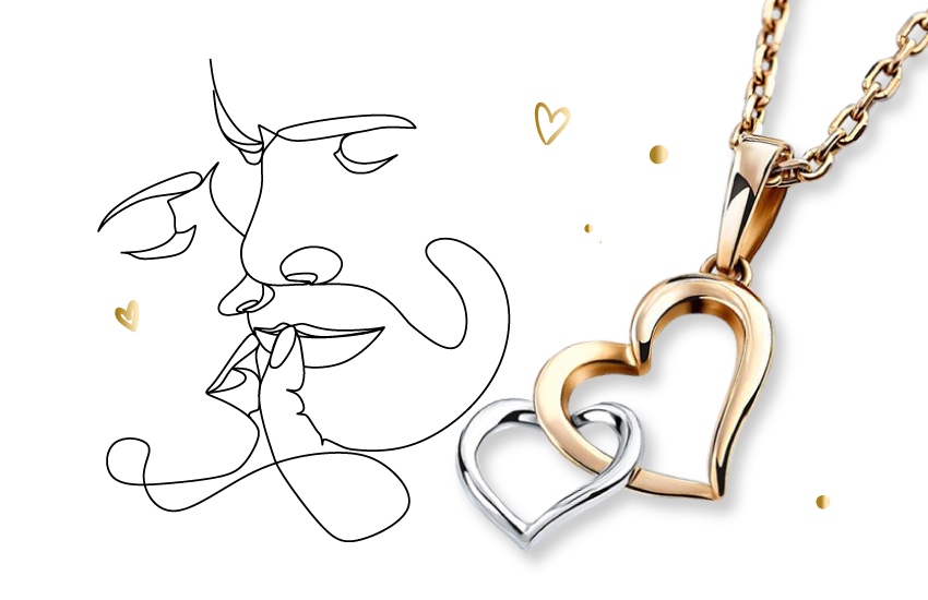 украшения, 14 февраля, подарки, признание в любви, День всех влюбленных, 585 золотой