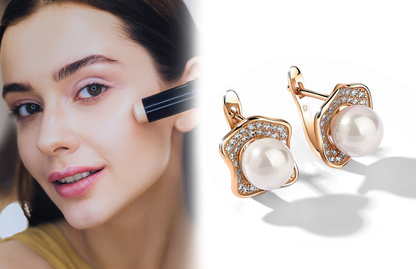 бьюти стики, тренда, бьюти, макияж, советы визажиста, 585 золотой, серьги