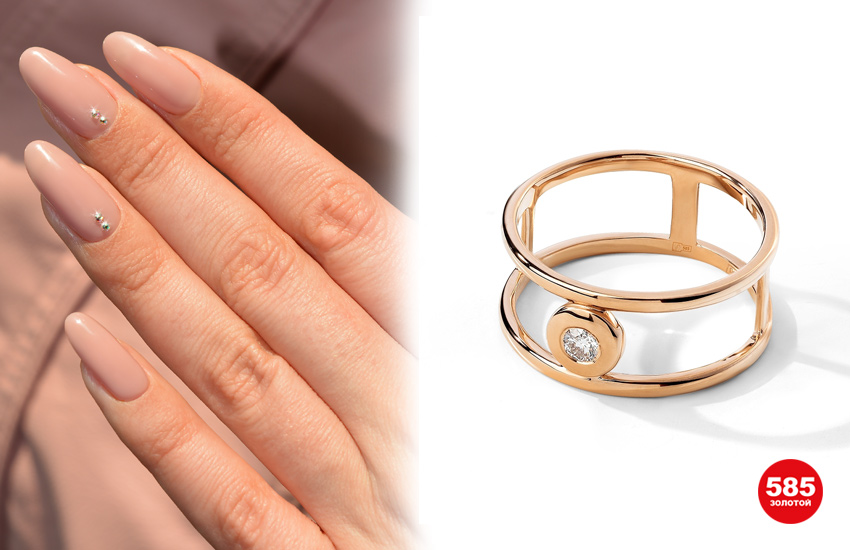 маникюр, идеи, тренды, нейл-дизайн, нейл-арт, маникюр на 14 февраля, романтичный маникюр, 585 золотой