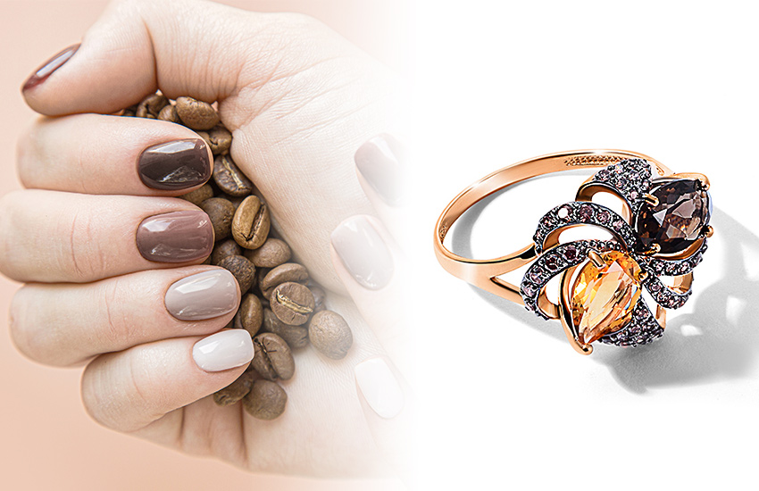 маникюр, идеи, тренды, нейл-дизайн, нейл-арт, классический маникюр, весенний маникюр, 585 золотой, кольцо