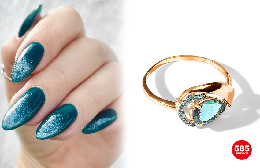 маникюр, идеи, тренды, нейл-дизайн, нейл-арт, маникюр на 8 марта, весенний маникюр, 585 золотой