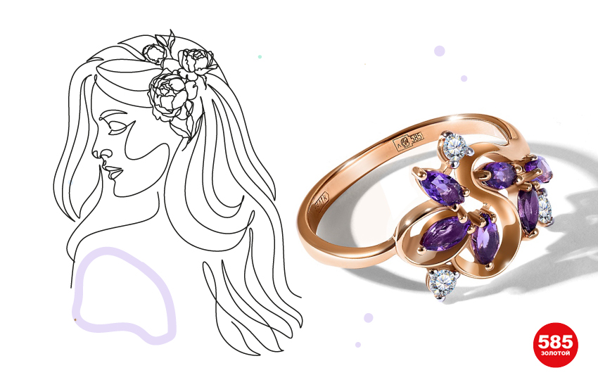 цветочные украшения, цветы, весна, тренды весны, тренд 2022, ювелирный тренд, история украшения, интересные факты об украшениях, история моды, 585 золотой