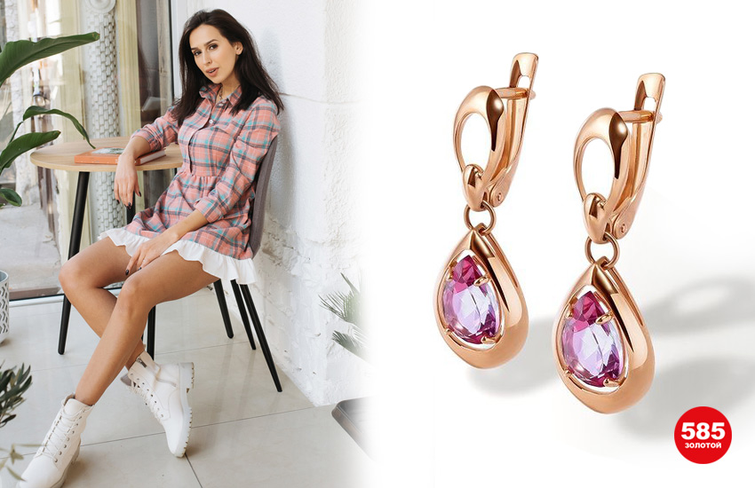 585 золотой ювелирные украшения тренды сезона нежные мотивы весна серьги