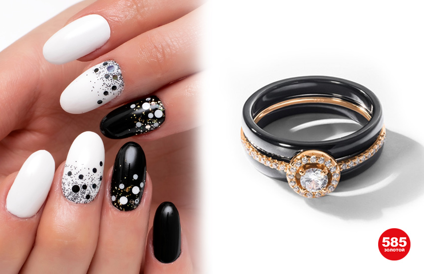 маникюр, идеи, тренды, нейл-дизайн, нейл-арт, маникюр на 8 марта, весенний маникюр, 585 золотой